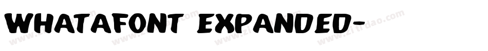 Whatafont Expanded字体转换